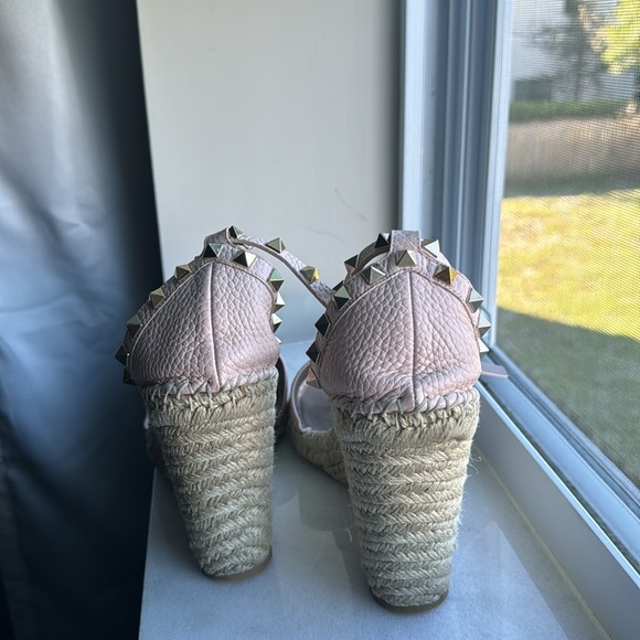 Valentino Rockstud Wedge Sandals - Picture 7 of 8